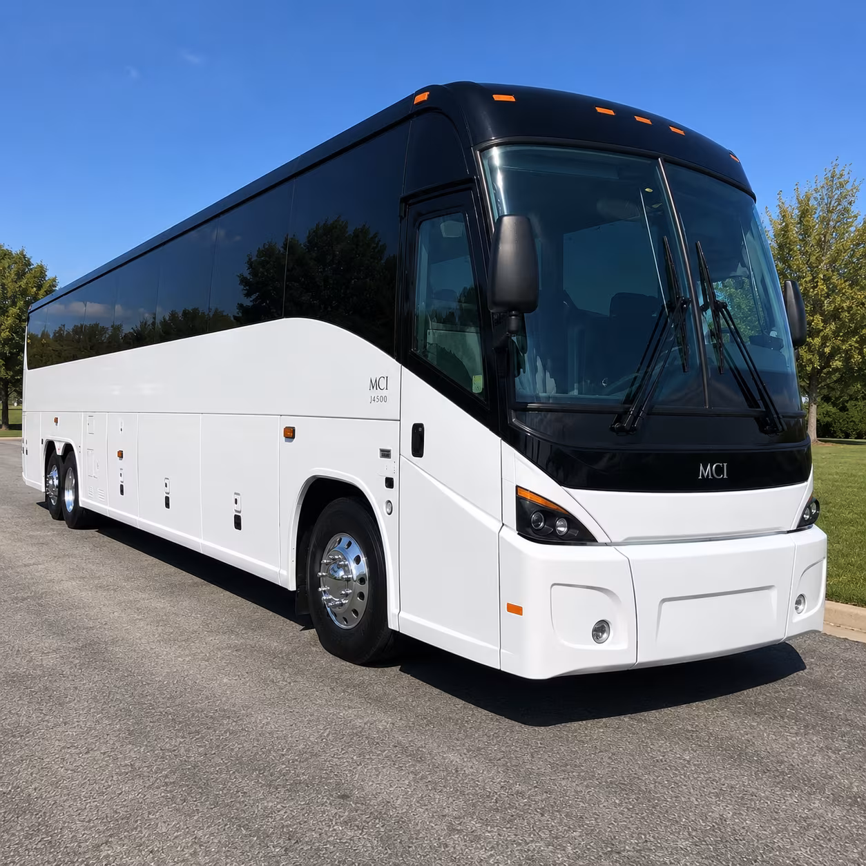 corporate campus shuttles between springfield office buildings and remote parking